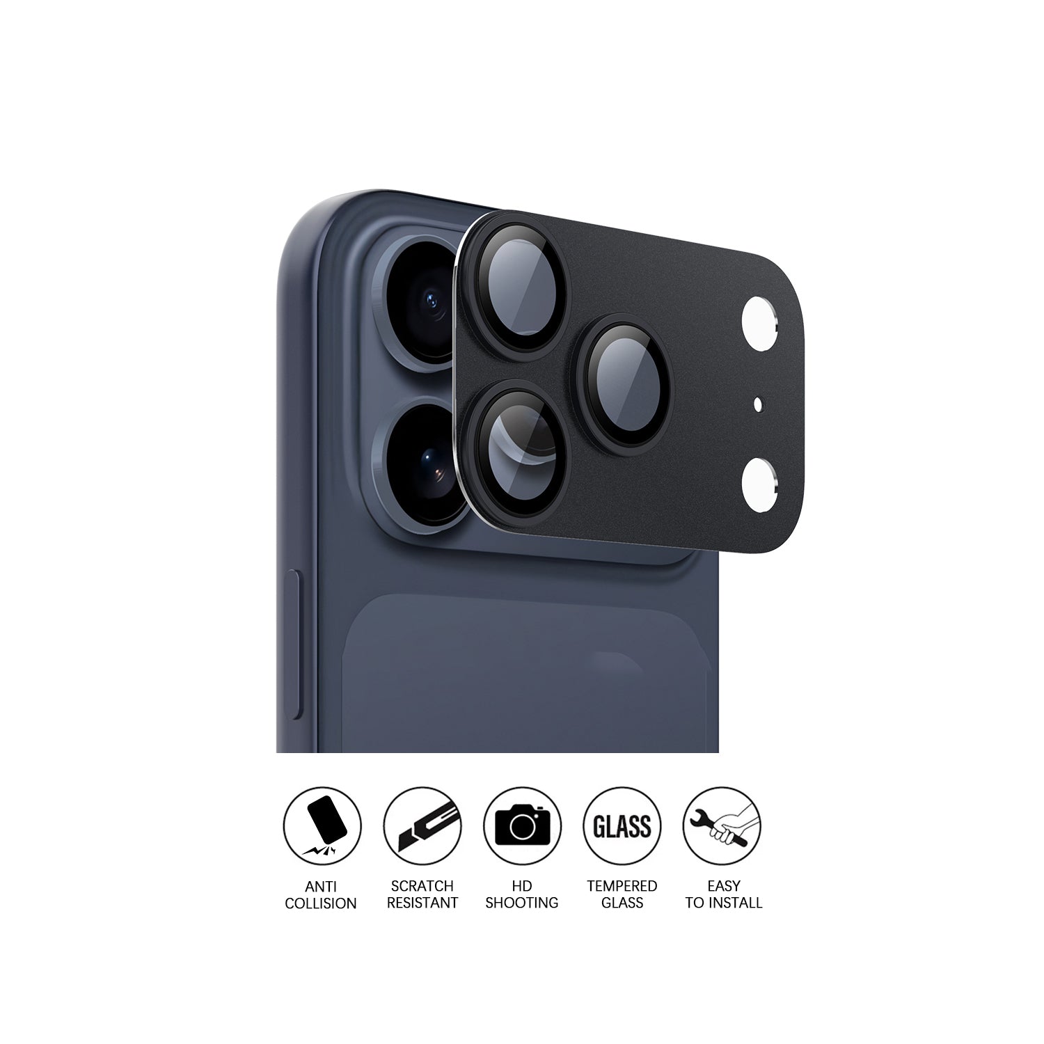 Black | iPhone Series Camera Protector