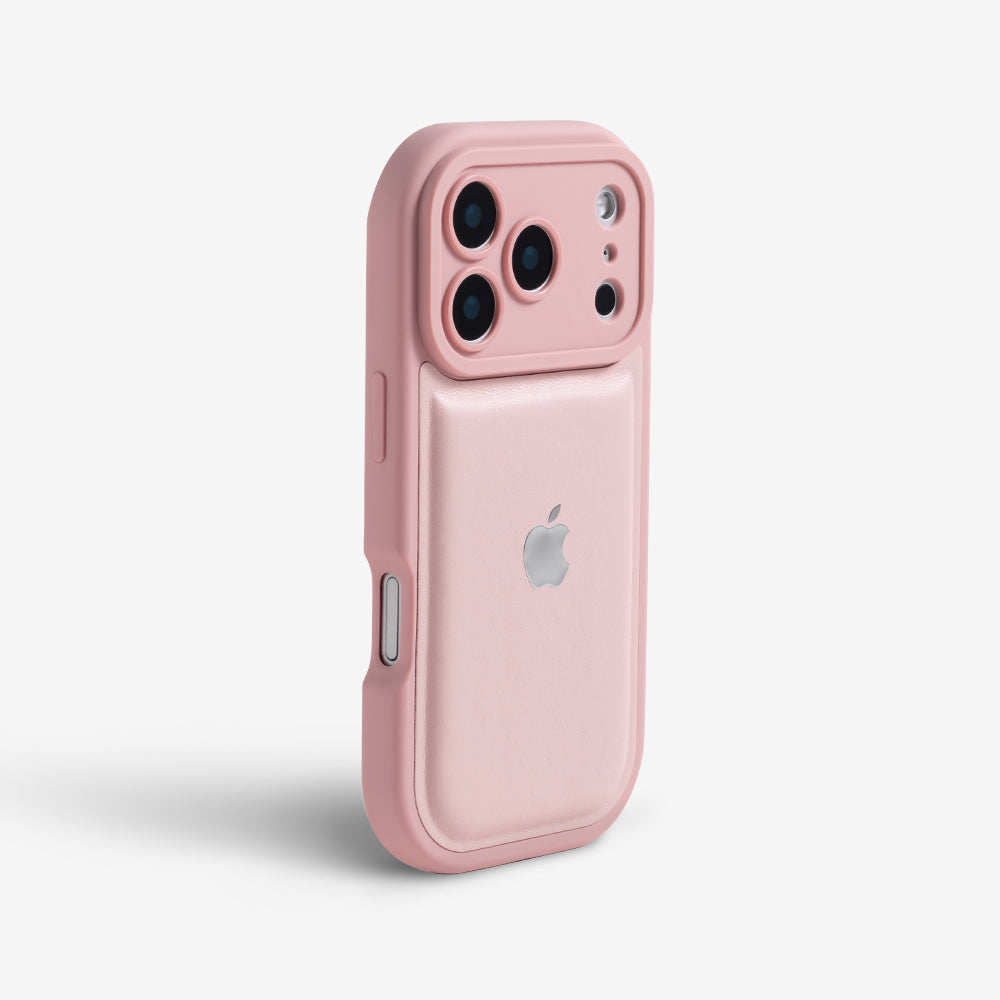 Pink | iPhone Leather Silicone Case