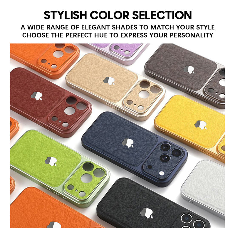 Light Blue | iPhone Leather Texture Case