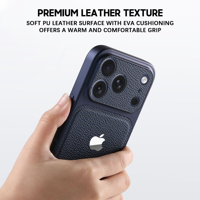 Camellia Red | iPhone Leather Texture Case