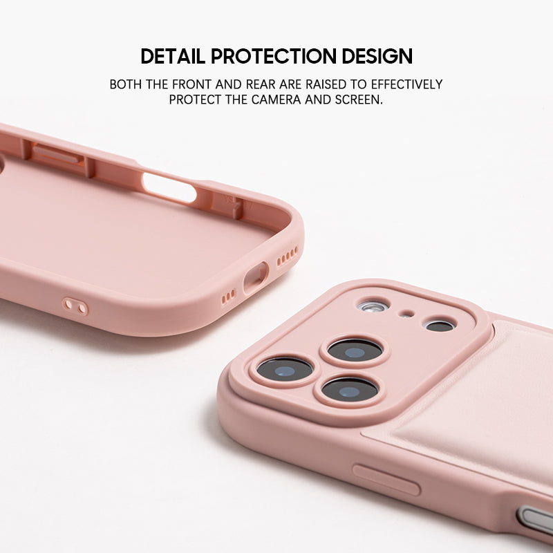 Pink | iPhone Leather Silicone Case