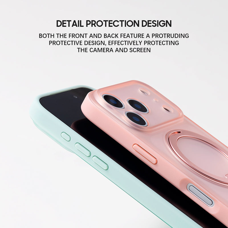 Transparent White | iPhone MagSafe Stand Frosted Case