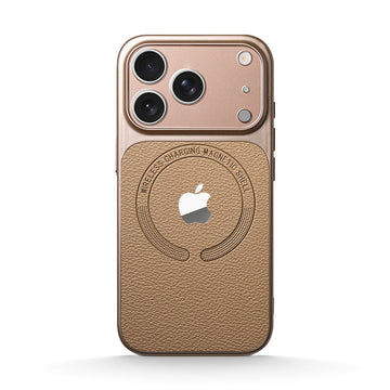 Desert Gold | iPhone Leather Texture Magsafe Case