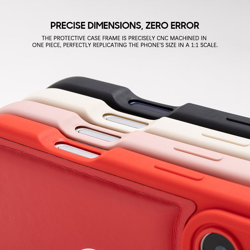Orange | iPhone Leather Silicone Case