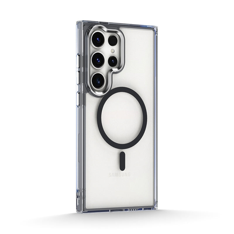 Transparent Black | Samsung MagSafe Electroplated Clear Case