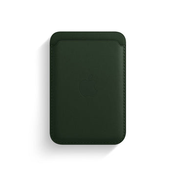 Sequoia Green | Leather Wallet with MagSafe