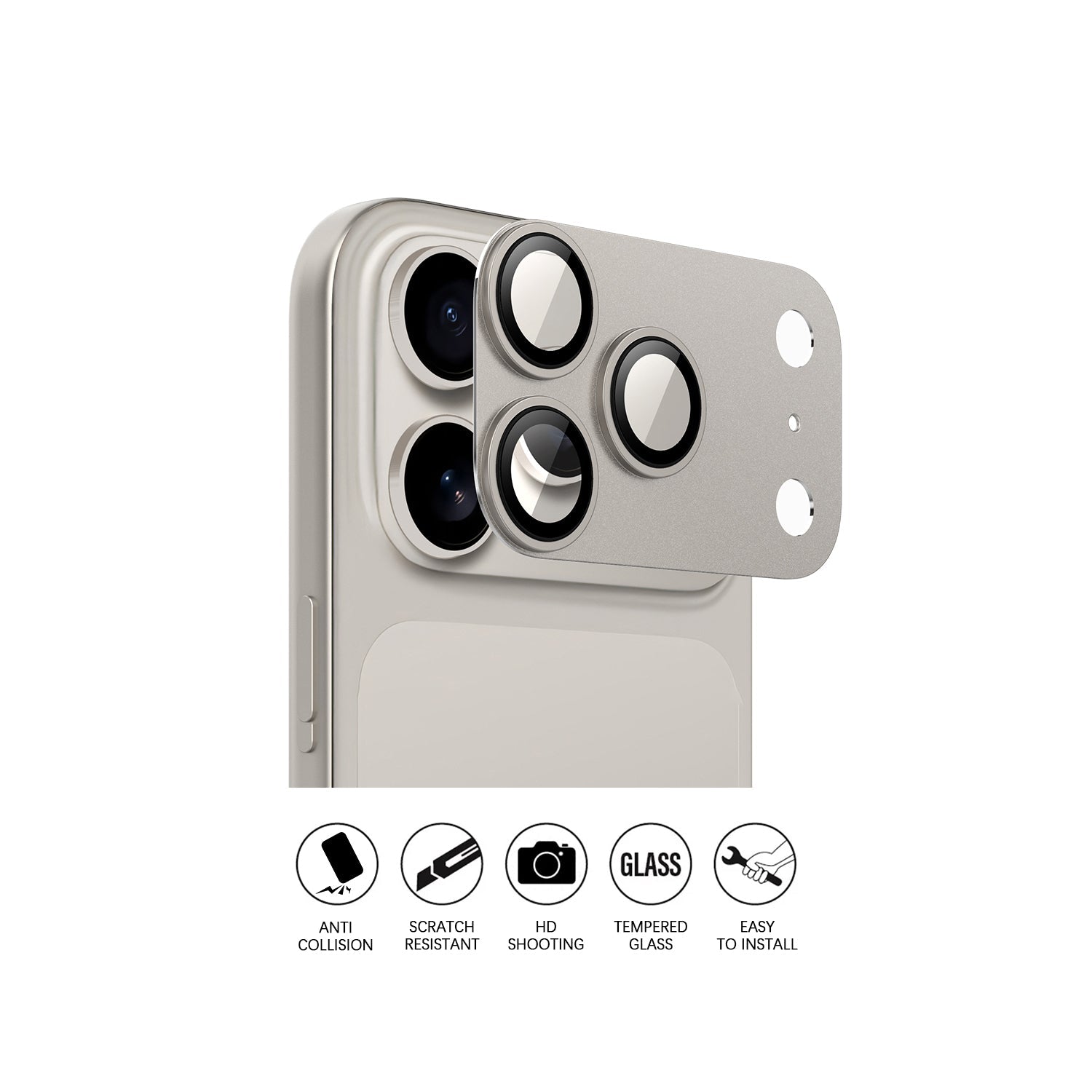 Gun Gray | iPhone Series Camera Protector