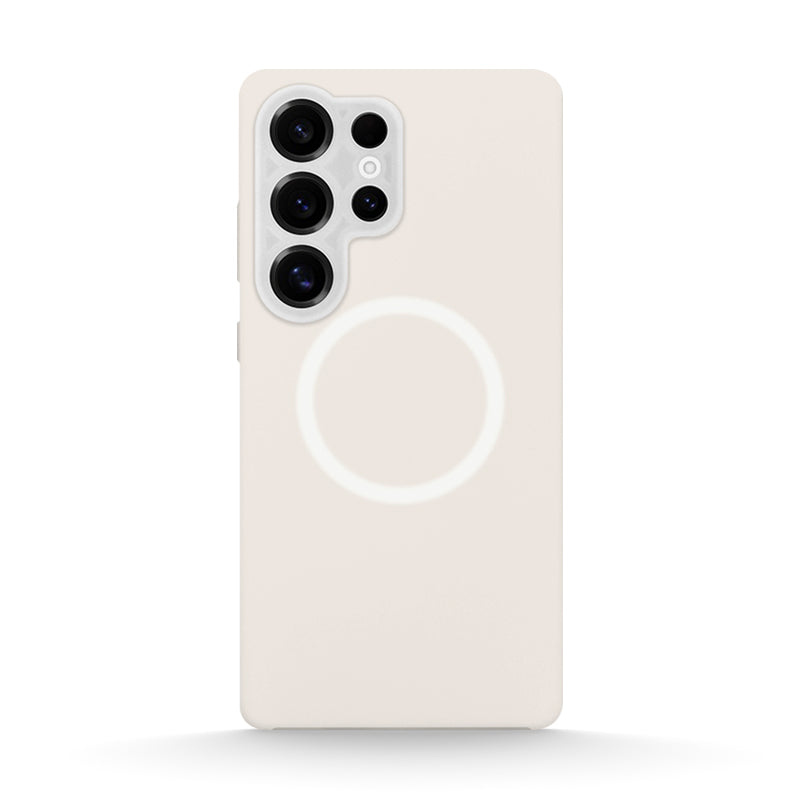 White | Samsung Colorful MagSafe Silicone Case