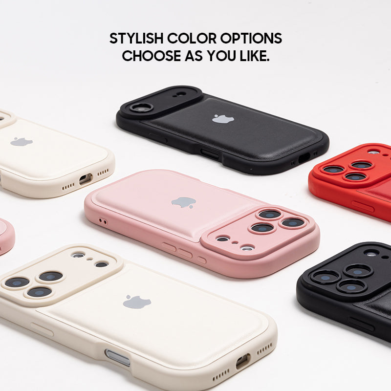 Pink | iPhone Leather Silicone Case