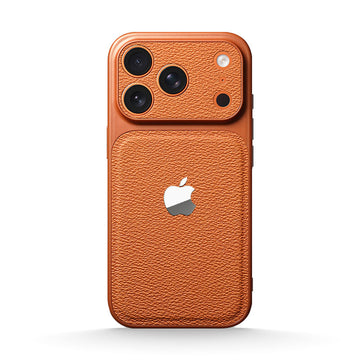 Orange | iPhone Leather Texture Case