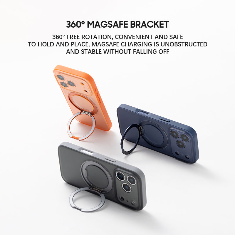 Transparent Pink | iPhone MagSafe Stand Frosted Case