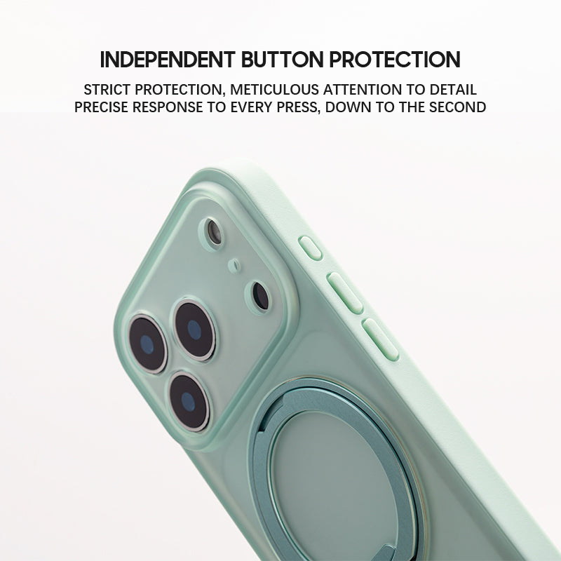 Transparent Blue | iPhone MagSafe Stand Frosted Case