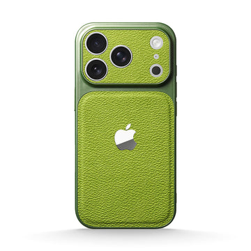 Matcha Green | iPhone Leather Texture Case