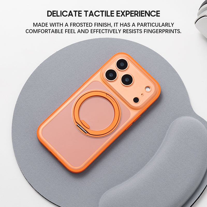 Transparent Orange | iPhone MagSafe Stand Frosted Case