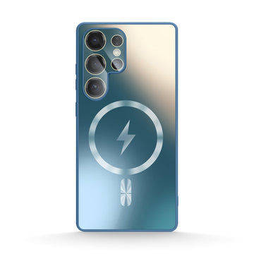 Navy Blue | Samsung MagSafe Matte Glass Case