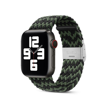 Black Green | Nylon Woven Strap (Watch clasp series)