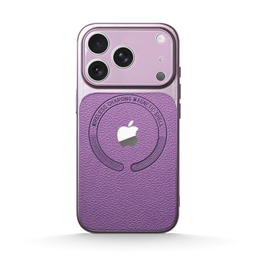 Purple | iPhone Leather Texture Magsafe Case