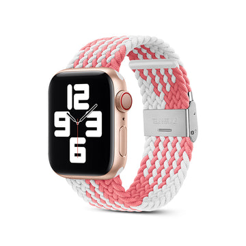 Pink White | Nylon Woven Strap (Watch clasp series)