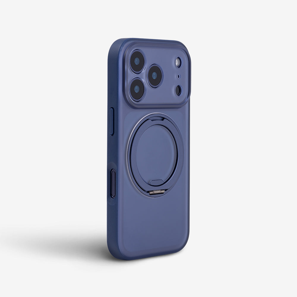 Transparent Blue | iPhone MagSafe Stand Frosted Case
