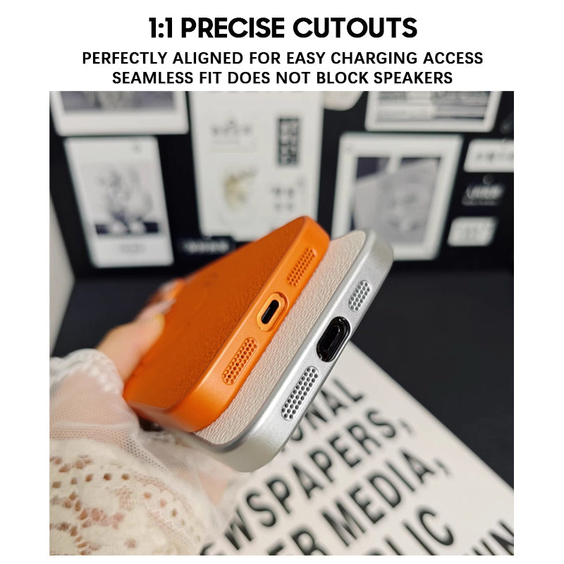 Desert Gold | iPhone Leather Texture Magsafe Case