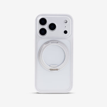 Transparent White | iPhone MagSafe Stand Frosted Case