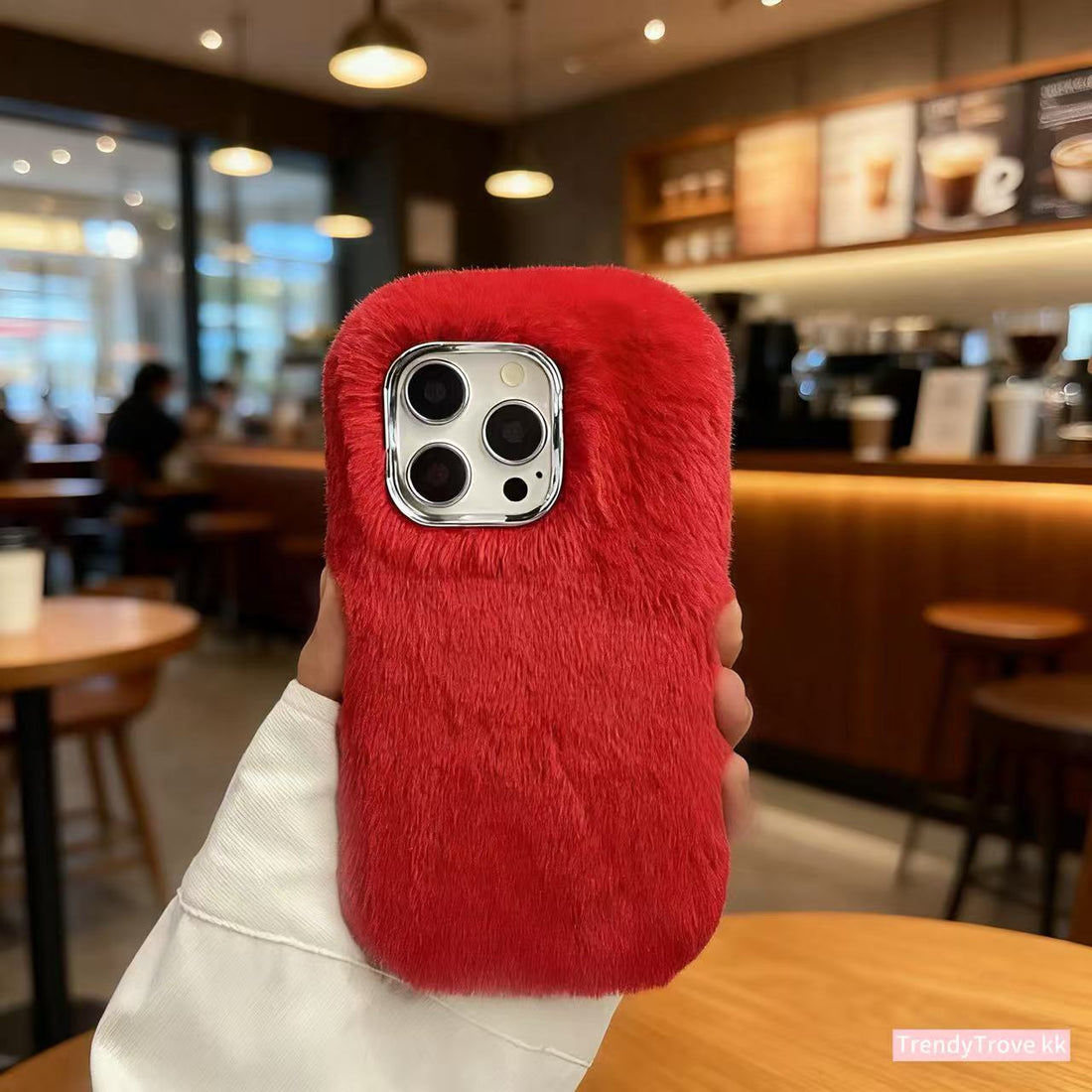 Plush (Red Single Shell) Mobile Phone Suitable for 17/17 Air/17 Pro/17 Pro Max/16 Pro Max/16 Pro/16/15 Pro Max/15 Pro/15/14 Pro Max/14 Pro/14/13 Pro Max/13 Pro/13 Autumn And Winter Mobile Phone Protective