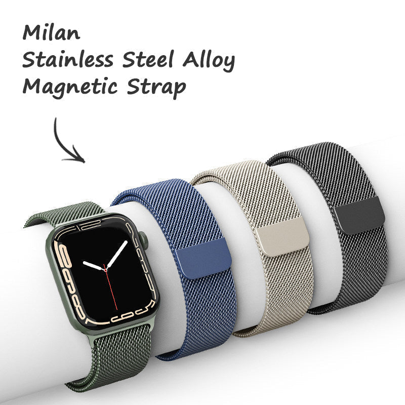 Dark Green | Stainless Steel Alloy Magnetic Strap