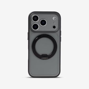 Transparent Black | iPhone MagSafe Stand Frosted Case