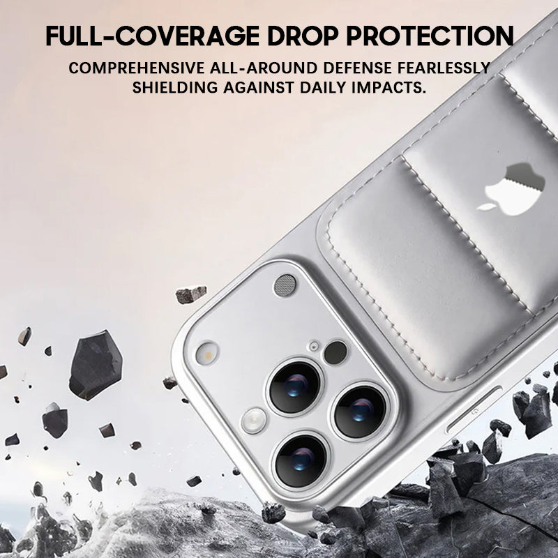 Black | iPhone Puffer Leather Case