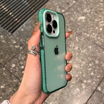 Luxury Clear Shock Case – Green