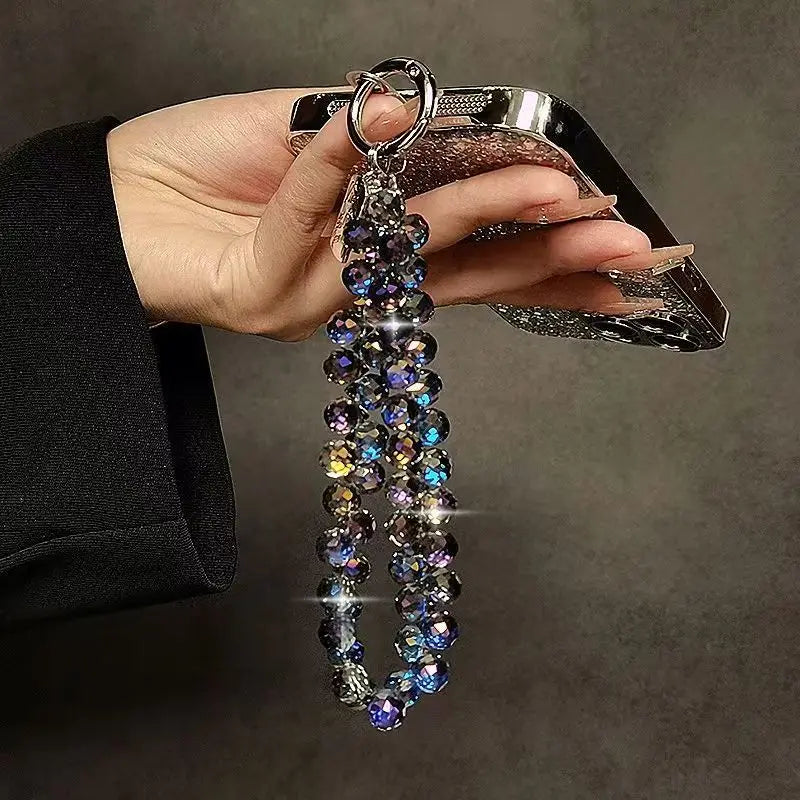 Luxury Sparkling Diamond Crystal Bead Wrist Strap