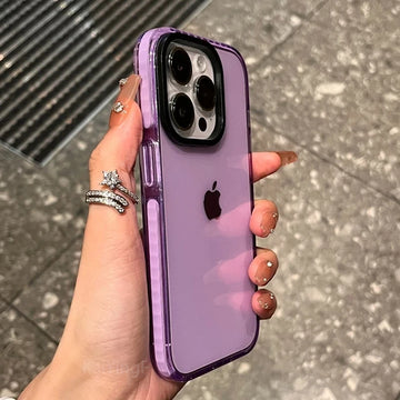 Luxury Clear Shock Case – Lilac